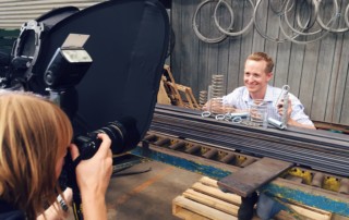 Industrial Springs and Steel photo shoot with The Advertiser